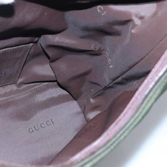 GUCCI Shoulder Bag Canvas Khaki 000 0602 Auth bs23832 - Picture 12 of 16